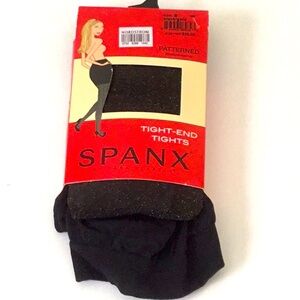 Spanx Tight End Body Shaping Tights, Black/Gold. Holiday, Evening,. Size B, 5.4”